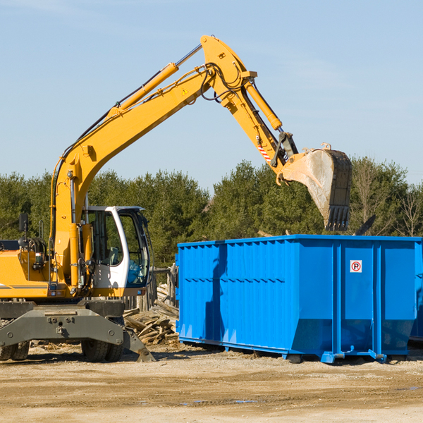 are there any restrictions on where a residential dumpster can be placed in Belvedere Tiburon CA